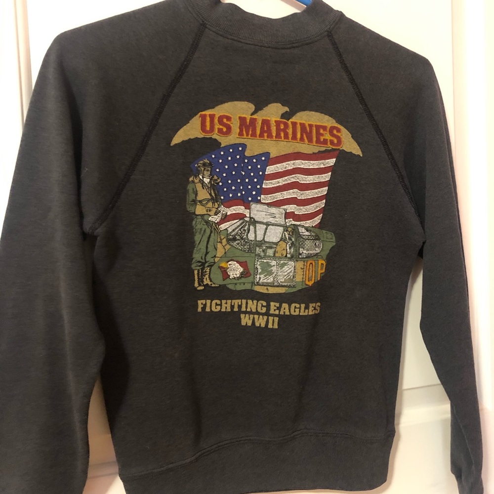 Vintage US Marines comfy sweatshirt, youth large